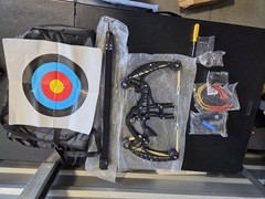 High Precision Adult Outdoor Hunting Slingshot Bow Compound Laser sight included
