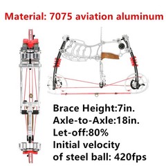 Dual-use Compound Bow Kit 30-70lbs Steel Ball Arrows Archery Outdoor Shoot RH LH