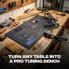 BALLISTA Archery Workbench Mat 16″ x 32″ Rubber Pad – Bow Crossbow Arrow Tuning