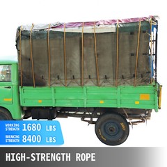 VEVOR 7/16″x200′ Polyester Rope Braid Rope Rigging Rope 8400lb Breaking Strength