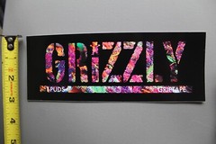 T-Puds Torey Pudwill Grizzly Grip Tape Flower Z73A Vintage Skateboarding STICKER
