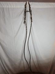 VINTAGE SILVER Conchs SHOW HEADSTALL HORSE TACK Ornate BRIDLE part