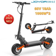 JOYOR S10 10″ Electric Scooter 2000W Dual motor 30Mph 60V 18AHFolding E-Scooter