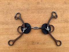 Sherry Cervi Diamond Short Shank O Ring Square Snaffle Horse Bit ~ 5.5″