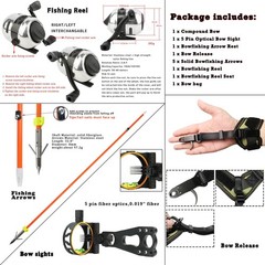 Compoundbow Bowfishing Kit 20-70lbs Huntingbow with Bowfishing Reel, Bow Fish…