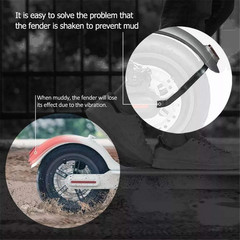 2 Pieces Rear Fender Mudguard Bracket Rear Fender Scooter Replacement Accessory