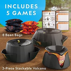 NATIONAL GEOGRAPHIC Volcano Bean Bag Toss Backyard Game Set 5 Games – Amazon