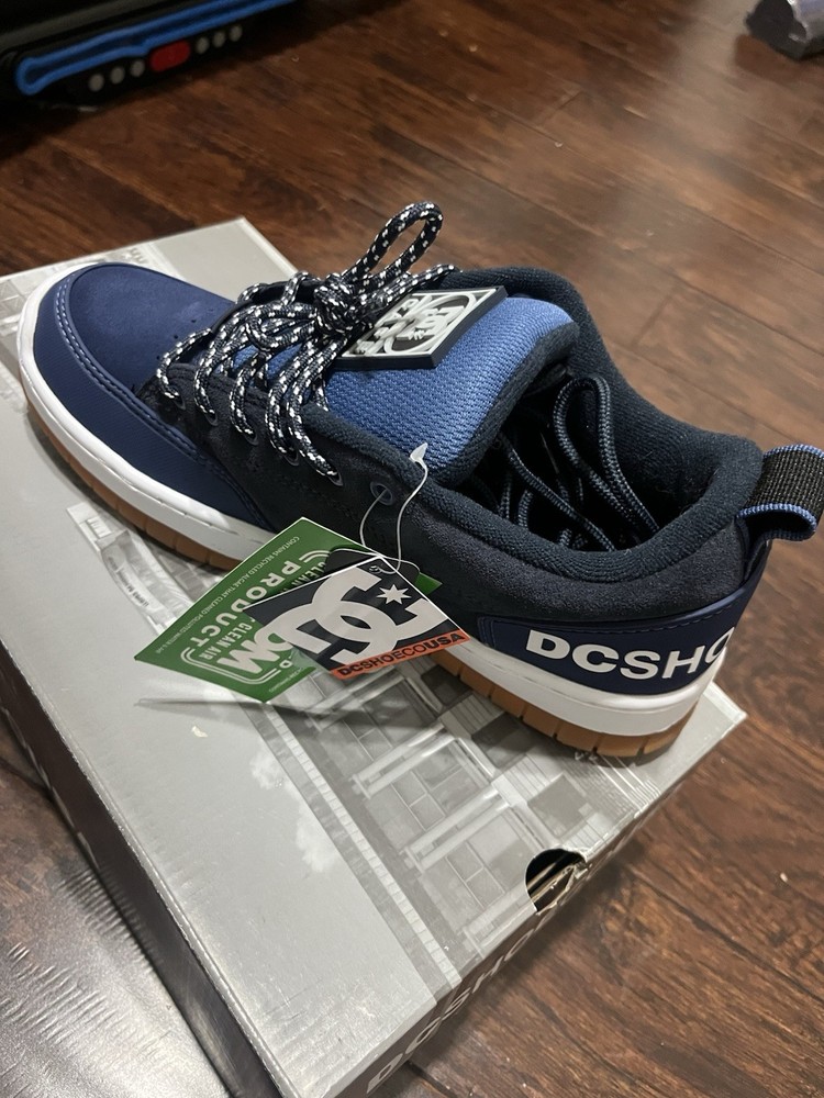 DC Shoes Clocker 2 Cafe Skateboarding Shoes Navy/Black Blue US 9.5 D