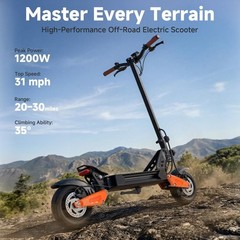 AOVOPRO Electric Scooter for Adult 1200W Dual Motor 31MPH Folding Fast Escooter