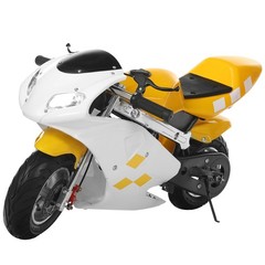 49cc 2-Stroke Gas Pocket Bike Mini Motorcycle 20Mph Dual Brake Dual Headlights