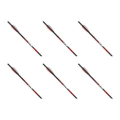 Killer Instinct HYPR V 20 Inch Black Crossbow Bolts with 3 Inch Vanes 6 Pack