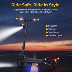 Ausom L1 Adult Electric Scooter,800W Motor,44mi Max Operating Range,E-Scooters