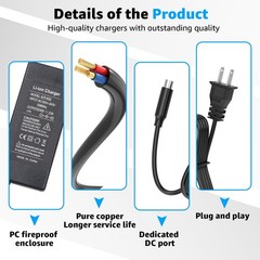 Norward 42V Charger for Phantomgogo A9 A8, with Phantom GO A9 Foldable 350W M…