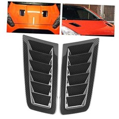 Car Hood Vents, 2Pcs Universal ABS Plastic Bonnet Air Vents Engine Hood Cover