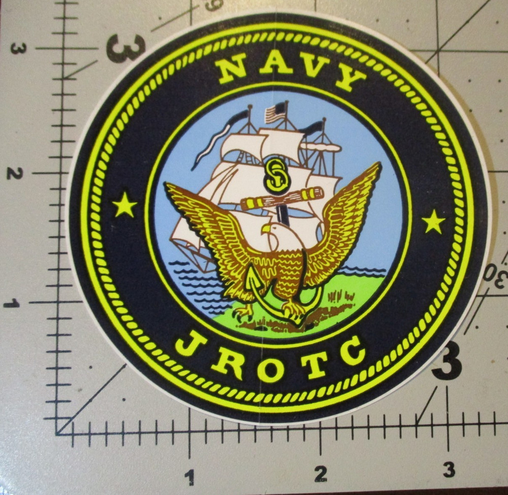 UNITED STATES NAVY njrotc jrotc us STICKER logo laptop skateboard decal