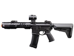 6mmProShop SAI Licensed GRY AR-15 Airsoft AEG Rifle (Black / 6.5″ / Gun Only)