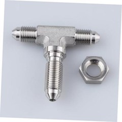 Stainless Steel -3 AN Male Flare Bulkhead Tee, 3 Way x AN3 Brake 3AN 3 Way Tee