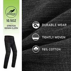 Motorcycle Dirt Bike Pants for Men CE Armored Motocross Riding 34W x 32L Gray