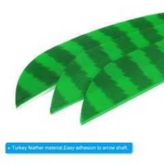 Arrows Vanes 20 Pack 5 Inch Arrow Feather Right Wing, Light Green