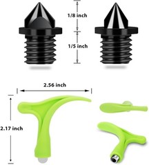 120 Pieces Steel Shoe Spikes Replacements and Spike Wrench for Sports Running…