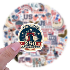 112 PCS United States 250th Anniversary Stickers, 1.97-3.15 inches,