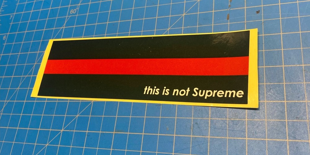 SOME NOTICE SOME KNOW THIS STICKER GUCCI LOGO SUPREME RARE STICKER AARONS WORLD