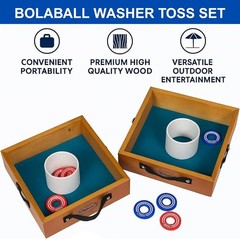 Washer Toss Game Outdoor Games Giant Yard & Lawn Games | Set of 2 Solid Targets