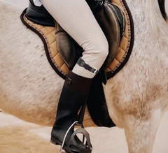 New Equestrian Adjustable Garter Straps In Brown