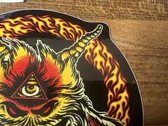 Spitfire Skateboard Wheels Cyclops Goat Pentagram Fire sticker Anti Hero Skate