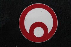 Osiris Skate Shoes Red White Circle Logo OG Z60B Vintage Skateboarding STICKER