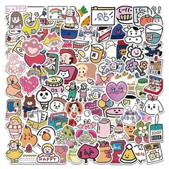 30Pcs Random Cute Kawaii Cartoon Waterproof Decals Vinyl Stickers Water Bottle