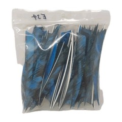53 Count Gateway Archery Arrow Feathers 5″ Right Wing: Shield Camo Tre Blue