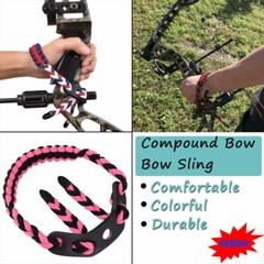 1X Wrist Sling Strap Braid for Archery Compound Bow Hunting Outdoor 5 Color NEW