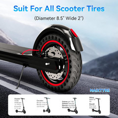 8.5X2 Inch Solid Tires for Electric Scooters 50/75-6.1 Scooter Tire Compatible w