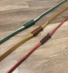 Lockslay Bows Old Vintage Antique Set of 3 (98445/98446) & Red Unknown Brand Bow