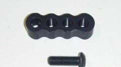 DAVIS STABILIZER OFFSET BRACKET – 4 hole-Black( three tapped-one hole.