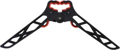 Folding Bow Stabilizer Stand with Removable Bipod for 4″, Black and red