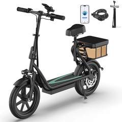 AOVOPRO ESBSPRO Electric Scooter with Seat,Foldable 750W 60Miles Escooter 35km/H