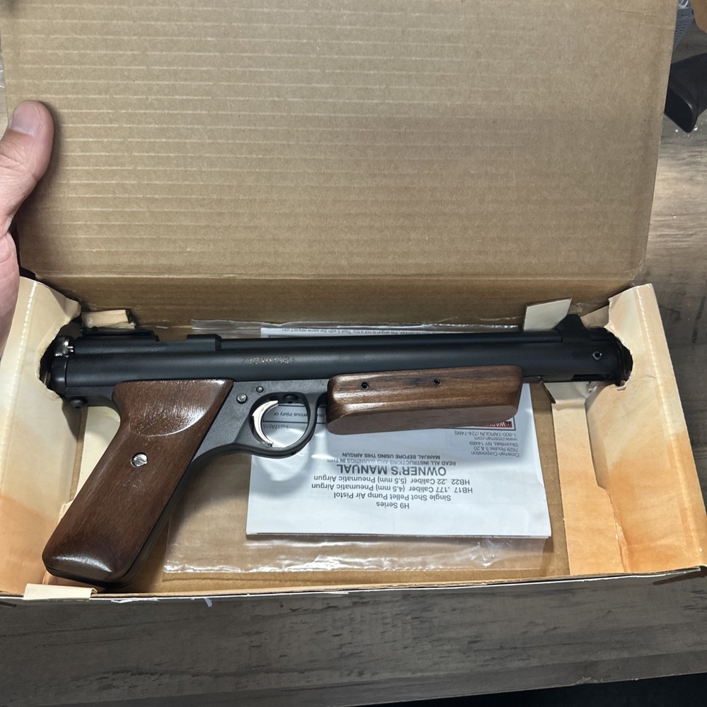 Benjamin HB22 H9A Series .22 Cal Pellet Pistol w/ Box Manual