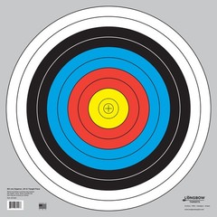 NWT Longbow 60cm 24in Bullseye Archery & Gun Targets 10 Ring 100 Pack