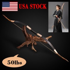 50# Archery Traditional Recurve Bow Handmade Mongolian Horsebow Shooting Hunting