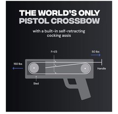 BALLISTA BAT Reverse Draw Compound Crossbow 340fps/150lbs/3lbs