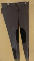 Devon-Aire Signature Classic Knee-Patch Breech Gray and Black Show Riding 24