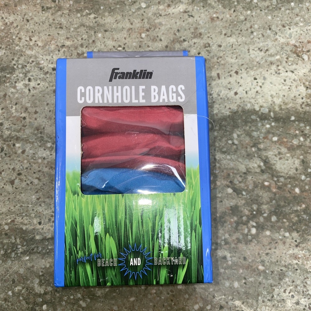 Franklin Sports 4″ Replacement Cornhole Bean Bags 4-Red & 4 Blue Bags NEW in Box