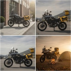 Motorcycle Saddlebags Easy to Install Motorcycle Side Bags Adjustable for