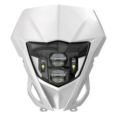 LED Headlight Motorcycle Headlamp Kit with DRL Compatible with 2013-2023 White