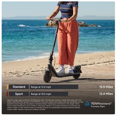 Segway DLX 2 PLUS Adult Electric eScooter, 15.5 mph , 15.5 mi Range Age 14+