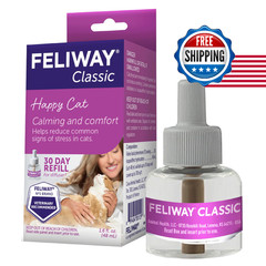 Feliway Classic Cat Calming Diffuser Refill 1 Pack 30 Day Cat Pheromone