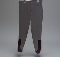Dover Saddlery Gray Riding Breeches Full Seat Tapered Equestrian Pants Wo Sz 28