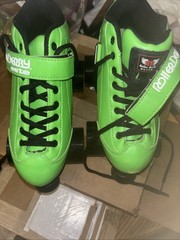 Roller Derby Elite Stomp5 Roller Skates Speed Men’s 4 Women’s 5 Neon LIME Green